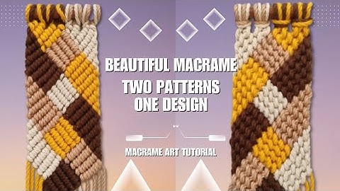 Macrame Pattern | Easy Macrame Bag Design | Macrame Pattern Tutorial | Macrame Pattern for Beginners