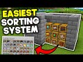 NEW* Easiest Sorting System Minecraft Bedrock 1.21 (2025)