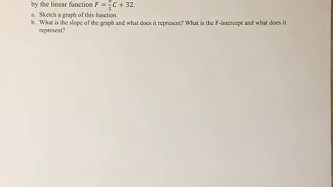 15. The relationship between the Fahrenheit (F) and Celsius (C) temperature scales is given by the