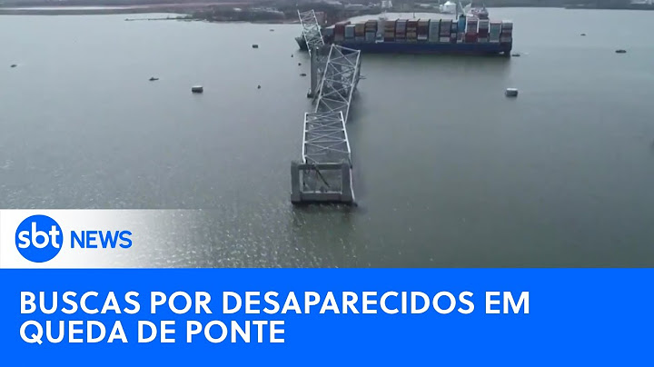 Seis pessoas continuam desaparecidas após queda da ponte nos Estados Unidos| #SBTNewsnaTV (27/03/24)