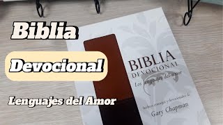 Biblia Devocional Los Lenguajes Del Amor Imitación Piel Cafe Marrón RVR 1960 Canto Dorado