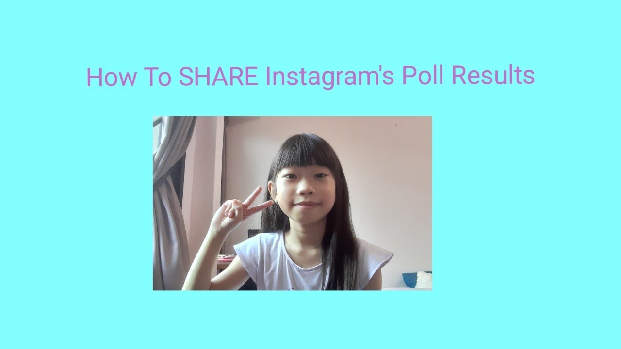 How To SHARE Instagram's Poll Results