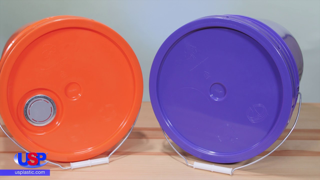 5.25 Gallon Round Buckets | U.S. Plastic Corporation®