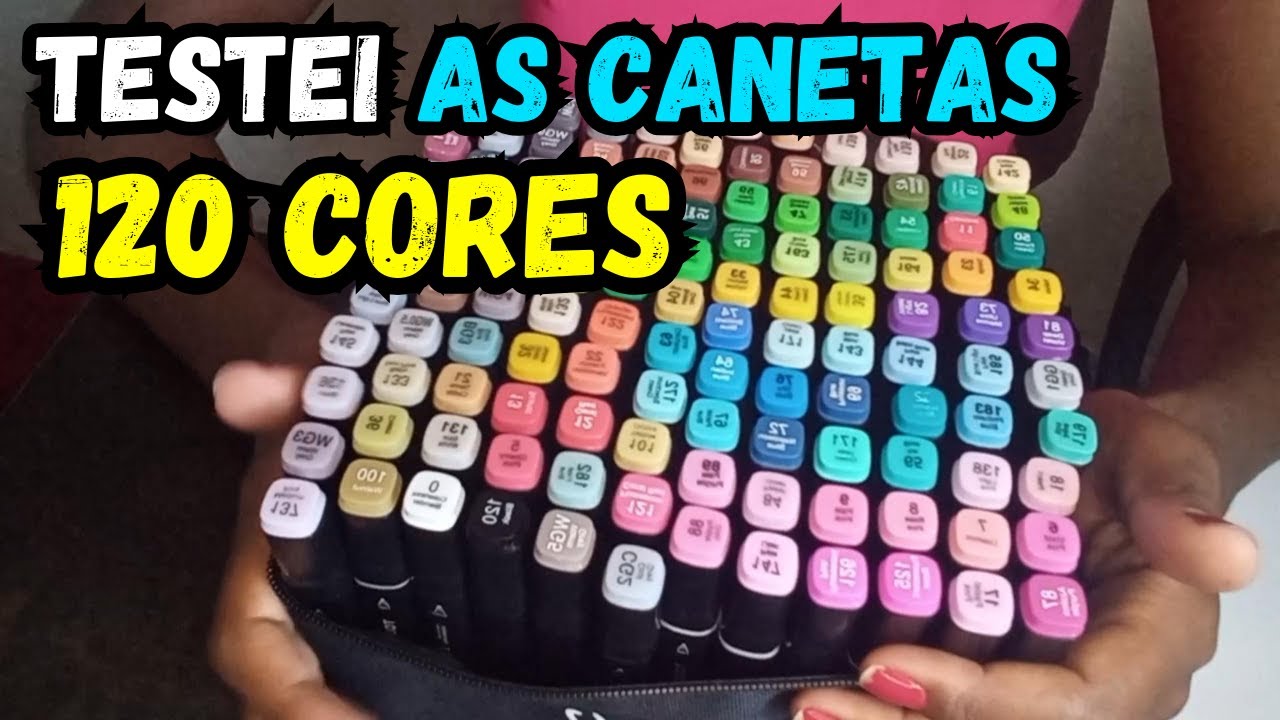 TESTEI as Canetas marcadores touch 120 cores MAIS VENDIDAS NO BRASIL
