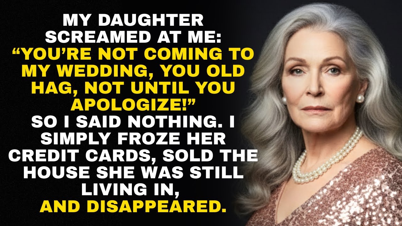 My Daughter Mocked Me, Banned Me from Her Wedding - So I Sold the House, Watched Her World Collapse