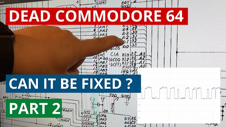 Dead Commodore 64 with multiple faults repair - More problems fixed - Broken case-Recapping - Part 2