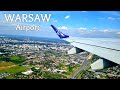 🇵🇱 WARSAW Airport - airplane landing and taking off in 4K, Poland