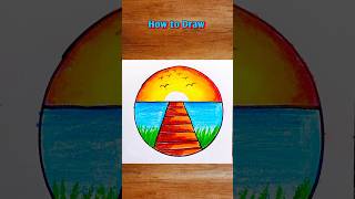 Sunrise Scenery Drawing Ll