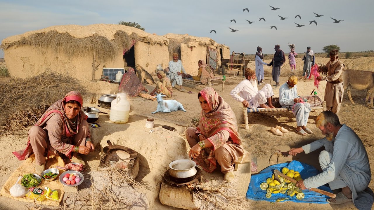 Desert Women Cooking Routine in Pakistan | Traditional Desert Village Food | Desert Life in Pakistan