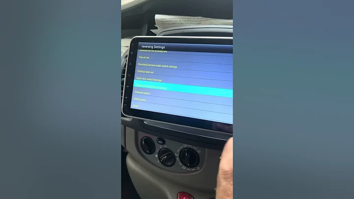 Chinese android head unit reverse camera settings how to