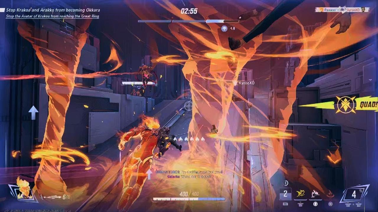 Human Torch (Negative Zone Gladiator) Arakko Victory - Marvel Rivals S2.5