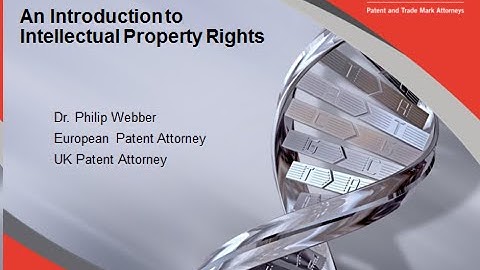 WEBINAR: An introduction to IP - The basics of the patent system