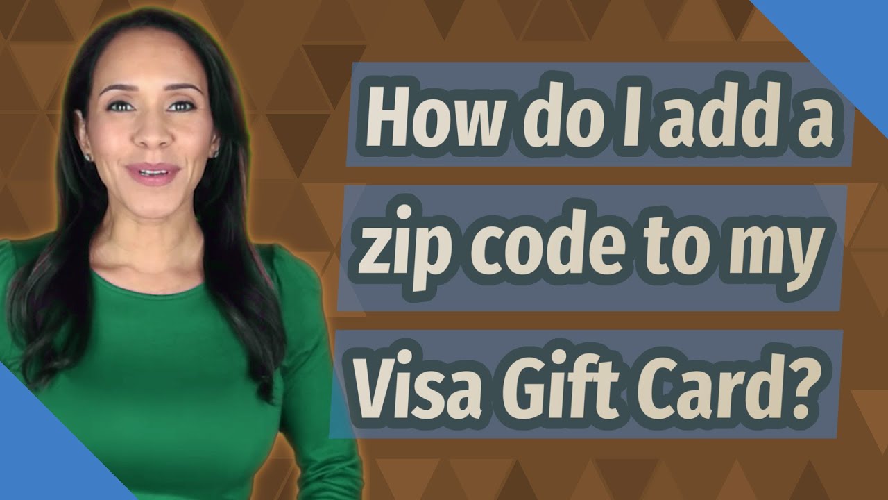 How do I add a zip code to my Visa Gift Card? - YouTube