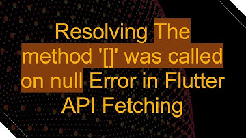 Resolving The method 