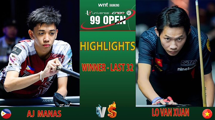 HIGHLIGHTS | AJ Manas vs Lo Van Xuan | Universal CPBA 99 Open 2025