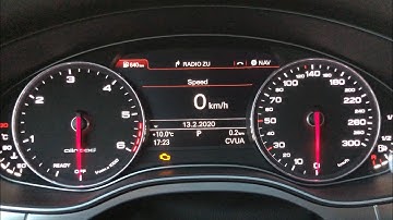 Audi A6 C7 4G - How to find engine code in instruments / dashboard
