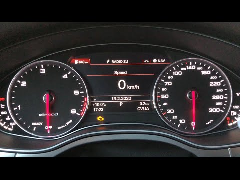 Audi A6 C7 4G - How to find engine code in instruments / dashboard