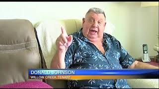 Video: Broken elevator forces elderly residents to use stairs