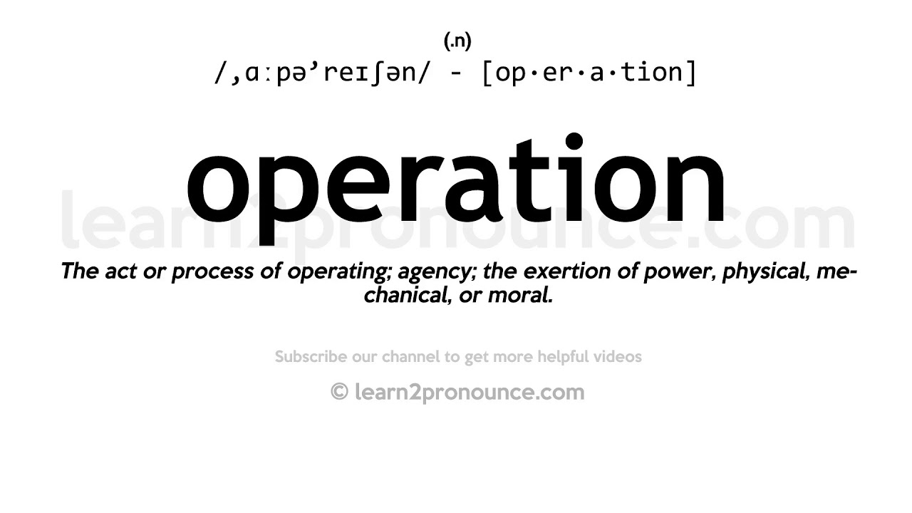 Операция на английском языке. Level pronunciation operational 4 кратко. Level pronunciation operational 4.
