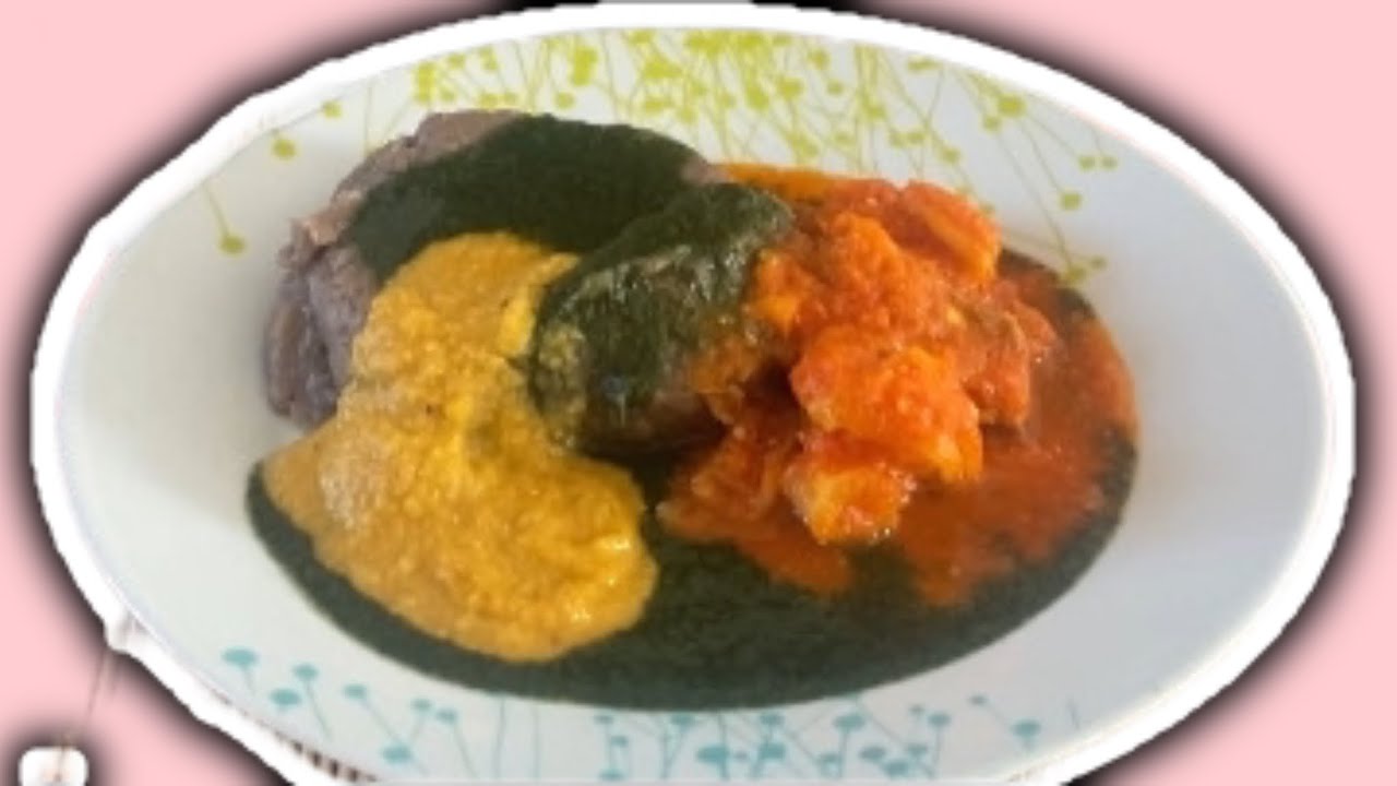 Super Delicious Abula (Easy to make Ewedu, Gbegiri, Amala with Fresh