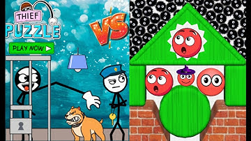 Thief Puzzle Vs Hide Ball 🤬🎃👮 Max All Levels Android iOS Gameplay walkthrough Ep 15