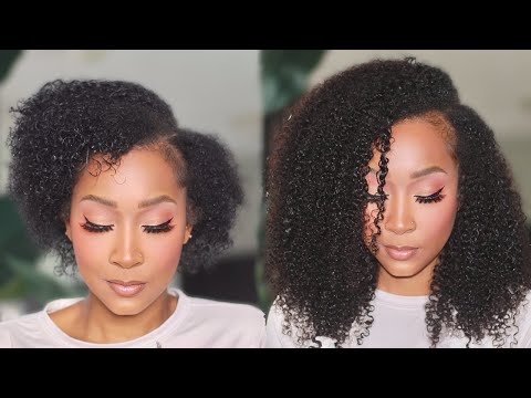 This is MY HAIR. Natural Clip Ins Install on Short Hair. Curls Queen