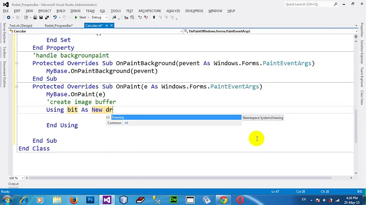 How to Make Radial or Circular Progressbar Control For VB NET 2012