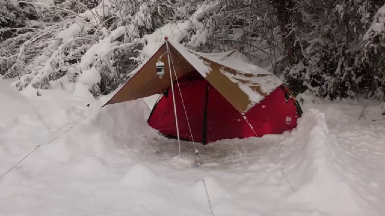 裏山で雪中ソロキャンプ Solo Winter Camping Youtube