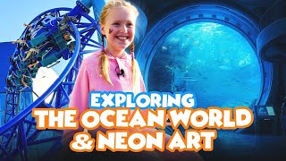 WOW! 🌊 Marina Dives into the Ocean & Finds Neon Magic in Abu Dhabi!