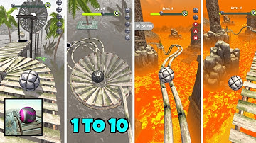 Rollance : Adventure Balls - Gameplay Walkthrough Part 1 - Level 1 To 10 (iOS, Android)