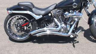 Harley-Davidson Softail Breakout 2013- Vance & Hines Big Radius 2-into-2 Chrome Exhaust System