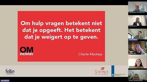 Webinar 3: Netwerkondersteuning en voorliggende voorzieningen in de UMC’s – Ambassadeursprogramma