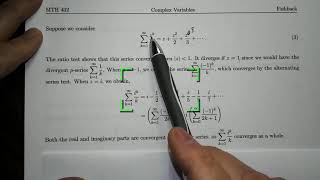 Complex Power Series and Geometric Series
