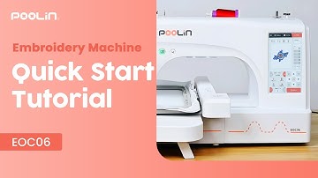 How to Start Embroidery With Poolin EOC06 Embroidery Machine For Beginner