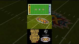 Madden NFL 2004 Mod - 1995 Dallas Cowboys vs. 1995 Pittsburgh Steelers | Super Bowl XXX