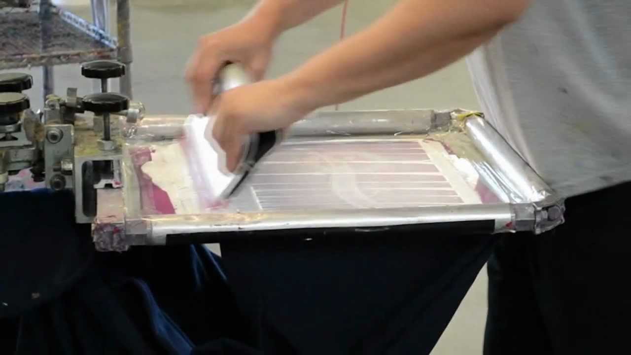 Custom Silk Screen Printing Multi Color on Dark Shirts or Fabric by YouTube