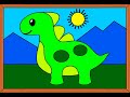 Mari Belajar Mewarnai Dinosaurus | Belajar Mewarnai | Mewarnai Anak Anak | Terbaru