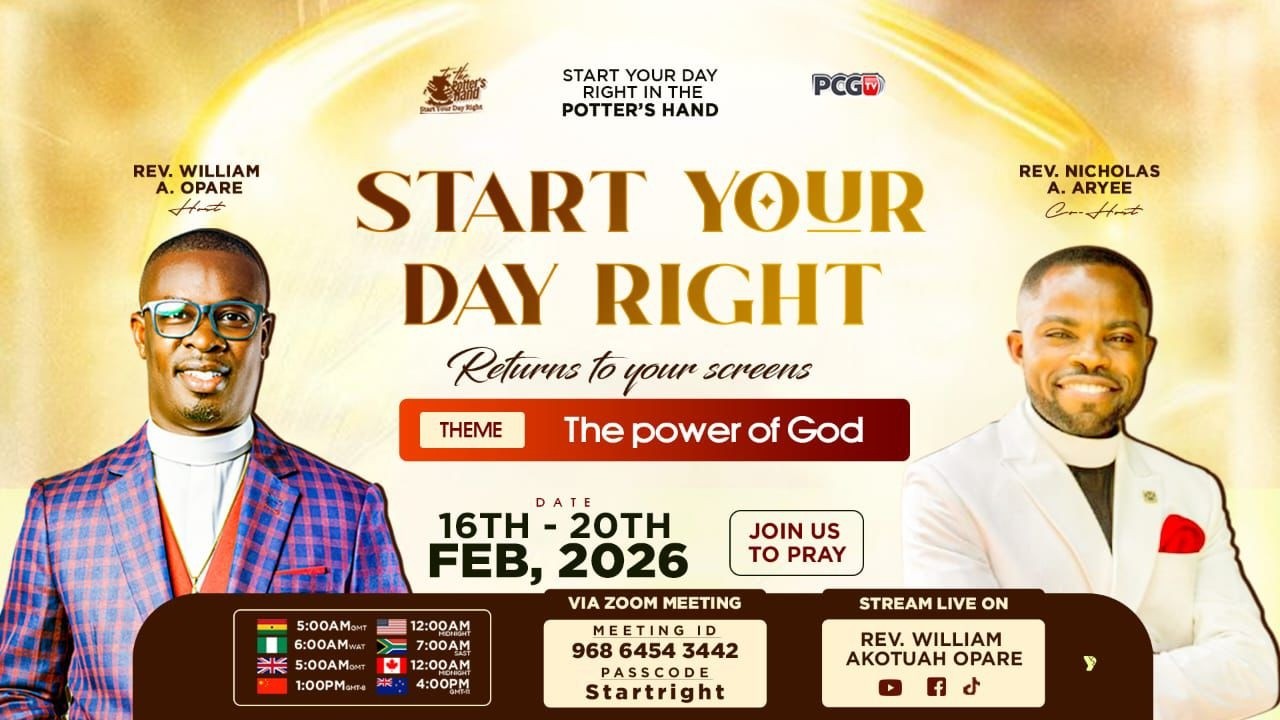 START YOUR DAY RIGHT || WITH REV. WILLIAM AKOTUAH OPARE ||WEDNESDAY, 18TH 2026.