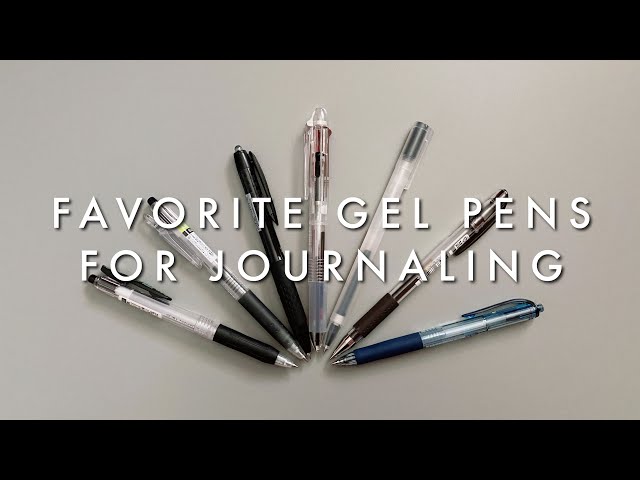 FAVORITE GEL PENS FOR JOURNALING - Testing all my gel pens 