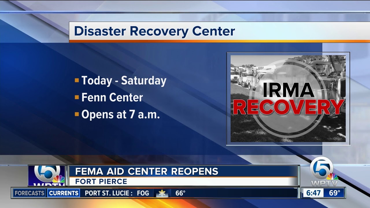 Disaster recovery center opens Wednesday in Fort Pierce YouTube