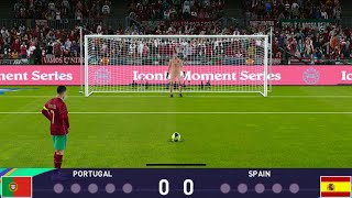 Portugal vs Spain penalty shootout - eFootball PES 2021