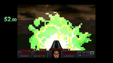 Final Doom PlayStation 1 Ghost Town UV Speedrun in 1:47:50