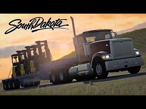 Long Drive Across South Dakota in American Truck Simulator