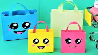 How to make a paper box without glue. Paper kawaii bag. Gift box gift bag/Easy Paper Crafts 777