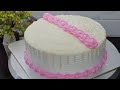 #white forest cake simple decoration||  Jasmins bakes||easy cake decoration||