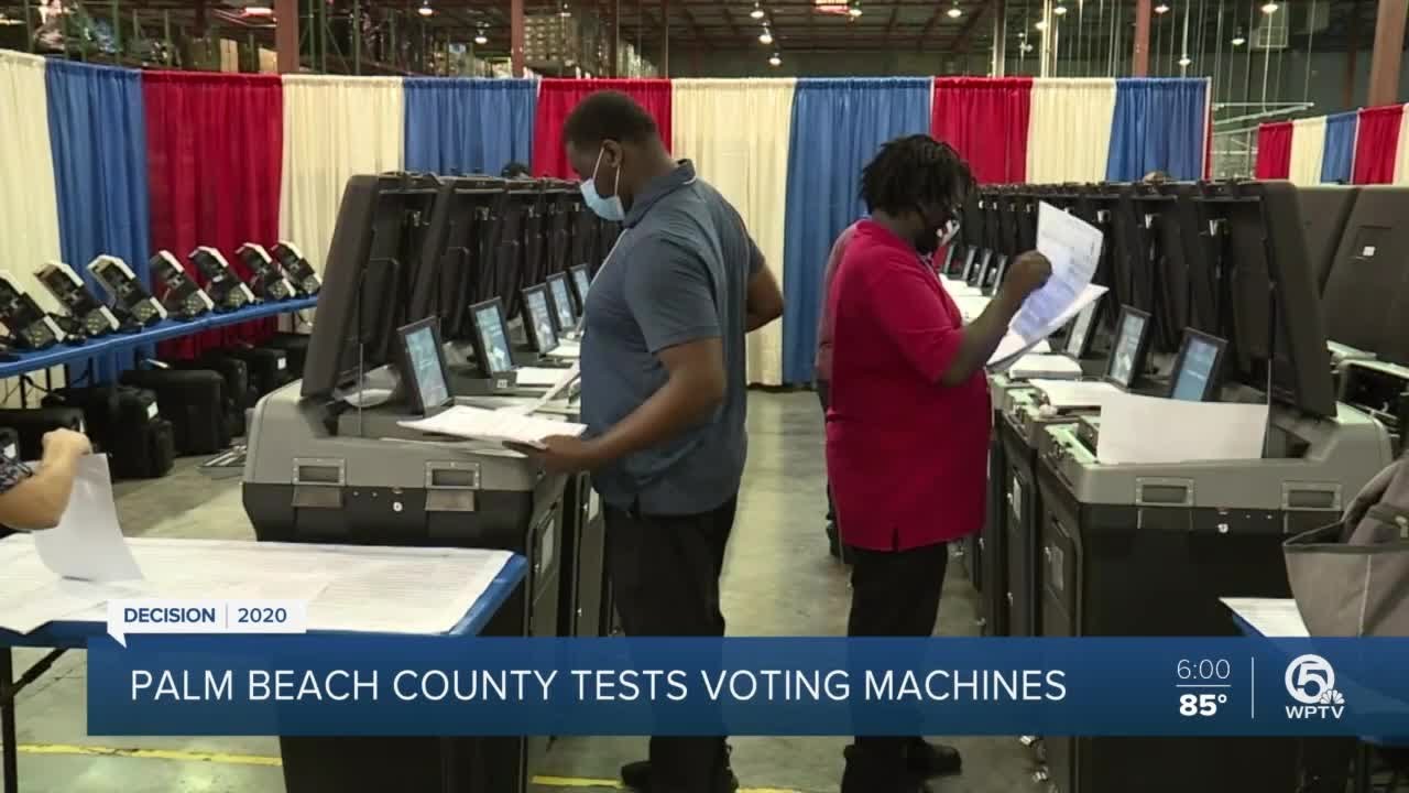 Palm Beach County elections officials test voting machines YouTube