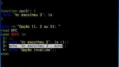 Programação em Shell Script  em Linux: case com function - Fatec Osasco