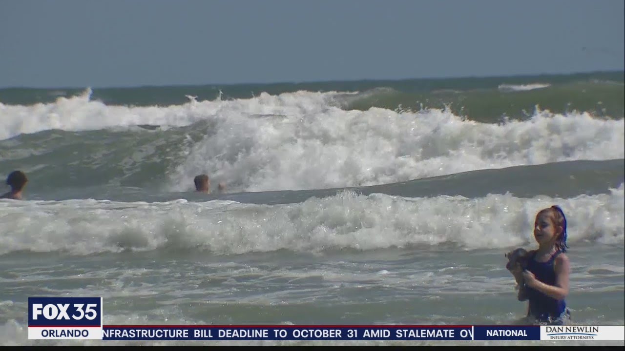Dangerous rip currents at Central Florida beaches - YouTube