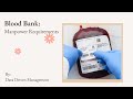 Manpower Requirement | Blood Banking