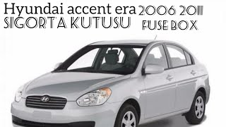 Hyundai Era Sigorta Kutusu Fuse Box 2006 2011